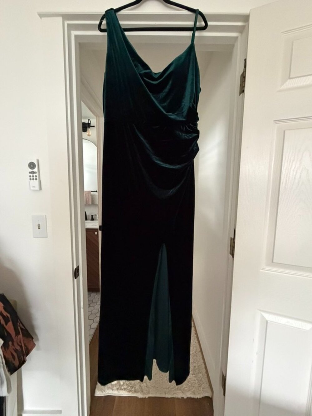 Revelry Maxine velvet dress - classic emerald